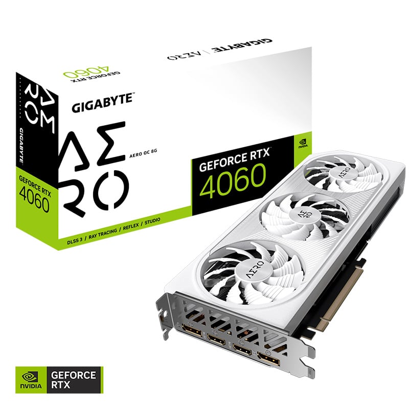 PLACA DE VIDEO GIGABYTE NVIDIA GEFORCE RTX 4060 AERO OC 8GB GDDR6