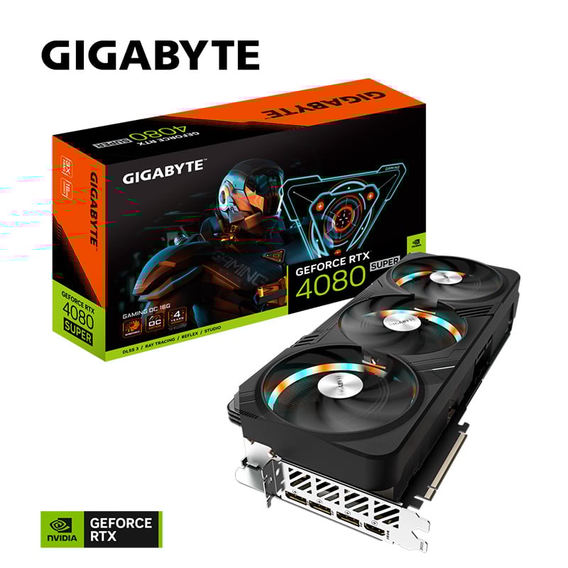 OUTLET - PLACA DE VIDEO GIGABYTE NVIDIA GEFORCE RTX 4080 SUPER GAMING 3X 16GB GDDR6X OC