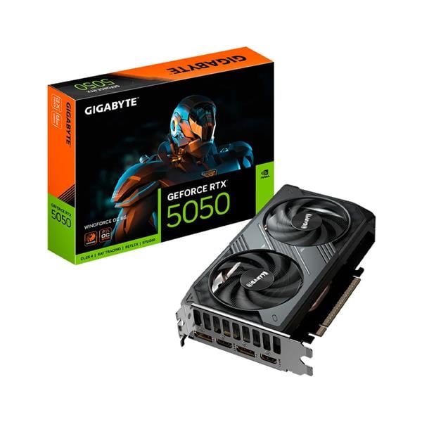 Placa de Video Gigabyte Nvidia Geforce Rtx 5050 Windforce v2 8gb Oc Gddr6