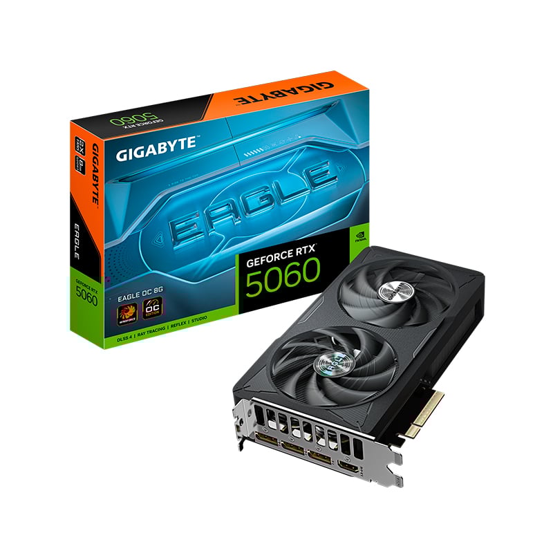 PLACA DE VIDEO GIGABYTE NVIDIA GEFORCE RTX 5060 EAGLE 8GB OC GDDR7