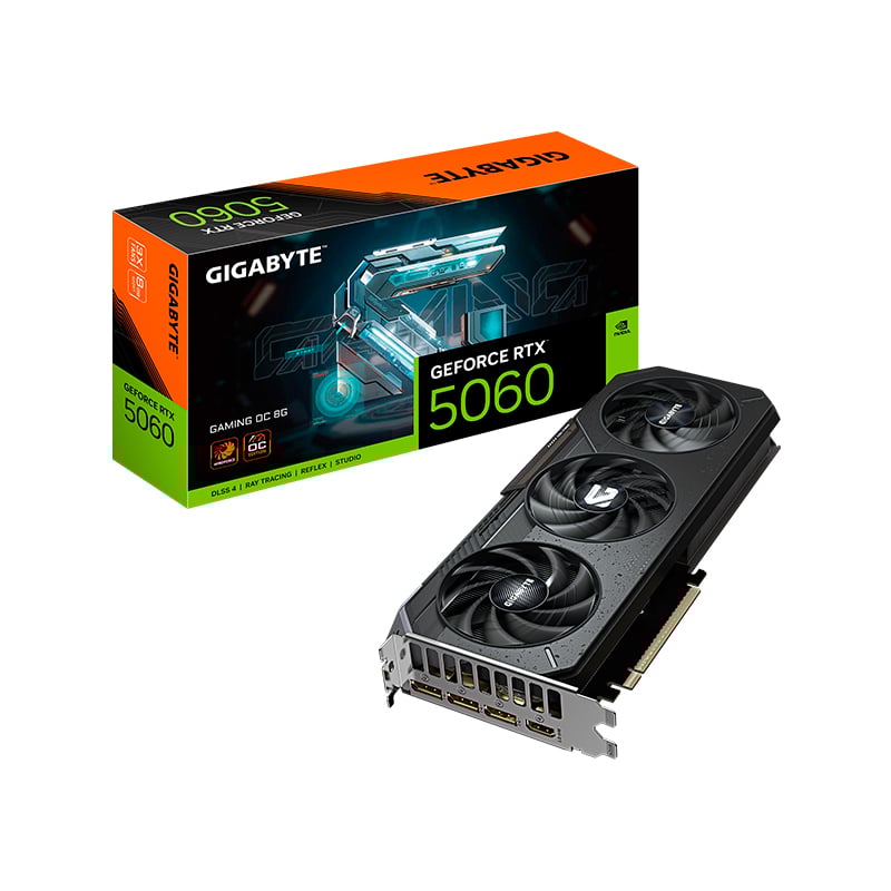 PLACA DE VIDEO GIGABYTE NVIDIA GEFORCE RTX 5060 GAMING 8GB OC GDDR7