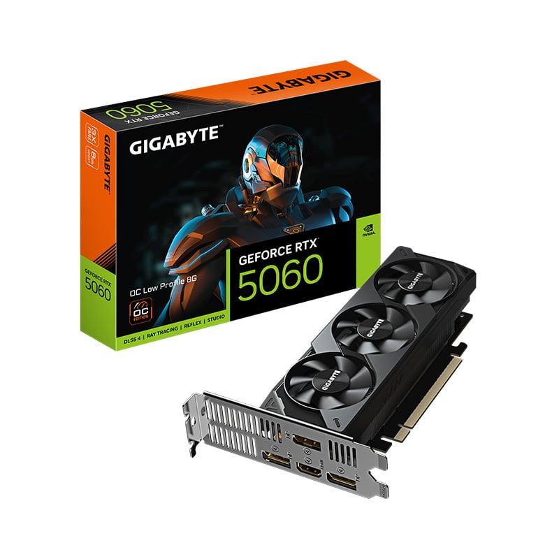 PLACA DE VIDEO GIGABYTE NVIDIA GEFORCE RTX 5060 LOW PROFILE 8GB OC GDDR7