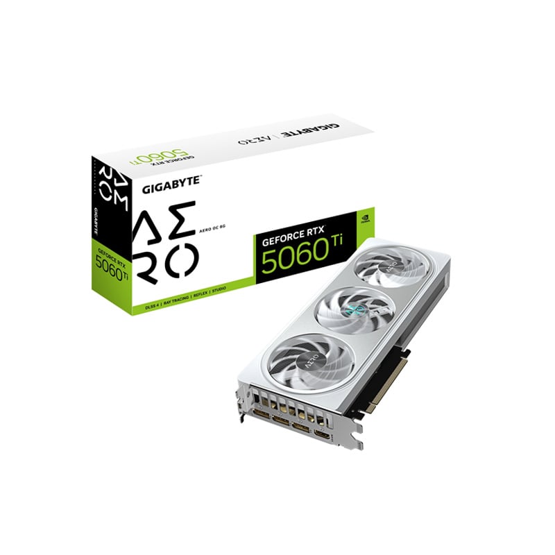 PLACA DE VIDEO GIGABYTE NVIDIA GEFORCE RTX 5060 TI AERO 8GB OC GDDR7