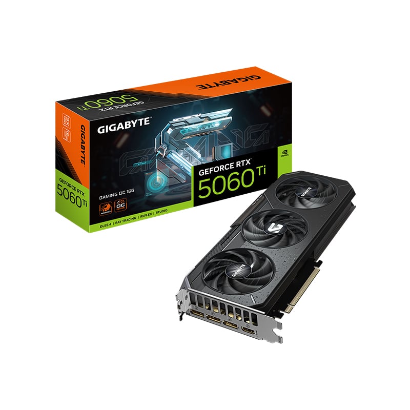 PLACA DE VIDEO GIGABYTE NVIDIA GEFORCE RTX 5060 TI GAMING 16GB OC GDDR7