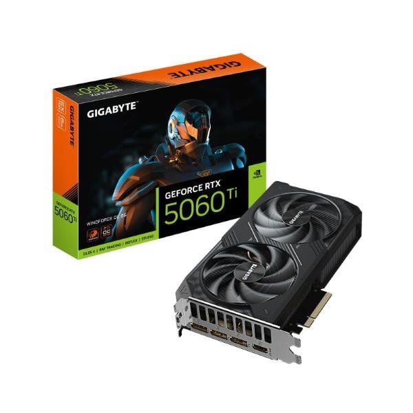 Placa de Video Gigabyte Nvidia Geforce Rtx 5060 Ti Windforce 8gb Oc Gddr7