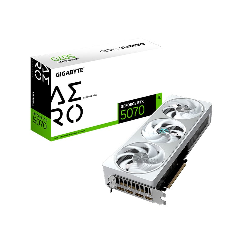 PLACA DE VIDEO GIGABYTE NVIDIA GEFORCE RTX 5070 AERO 12GB OC GDDR7