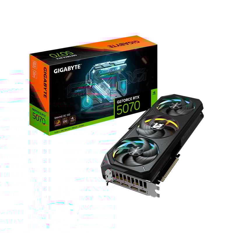 OUTLET - PLACA DE VIDEO GIGABYTE NVIDIA GEFORCE RTX 5070 GAMING 12GB OC GDDR7