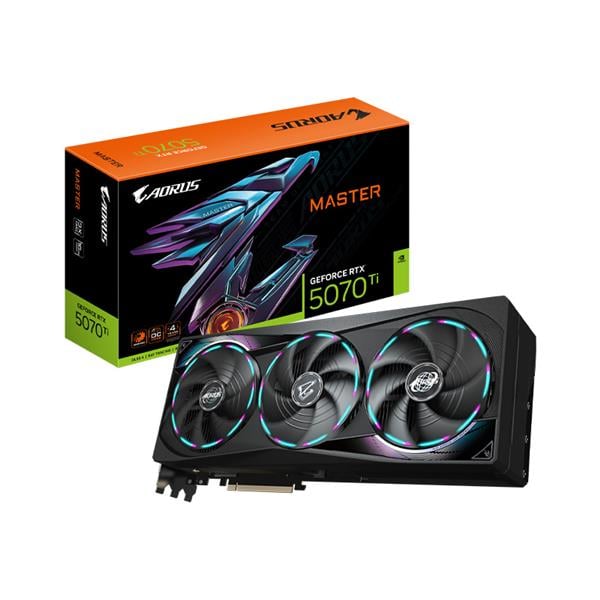 Placa de Video Gigabyte Nvidia Geforce Rtx 5070 Ti Aorus Master V2 16gb Oc Gddr7