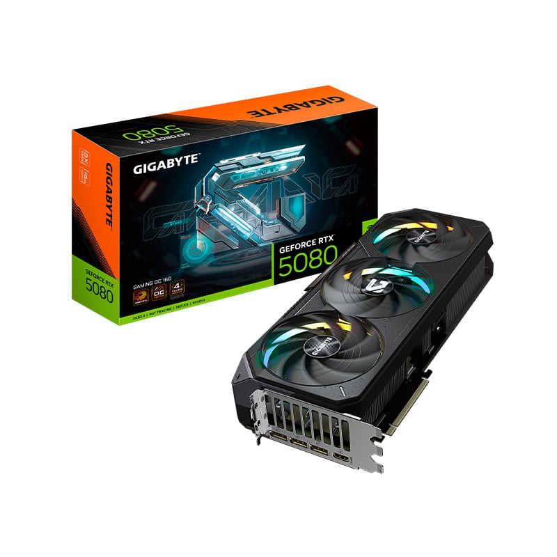 PLACA DE VIDEO GIGABYTE NVIDIA GEFORCE RTX 5080 GAMING 16GB OC GDDR7