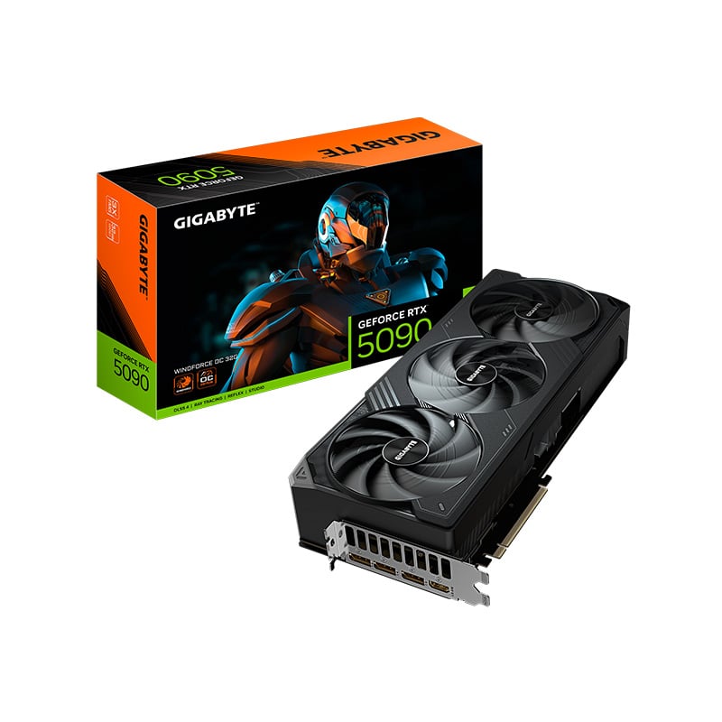 PLACA DE VIDEO GIGABYTE NVIDIA GEFORCE RTX 5090 WINDFORCE 32GB OC GDDR7