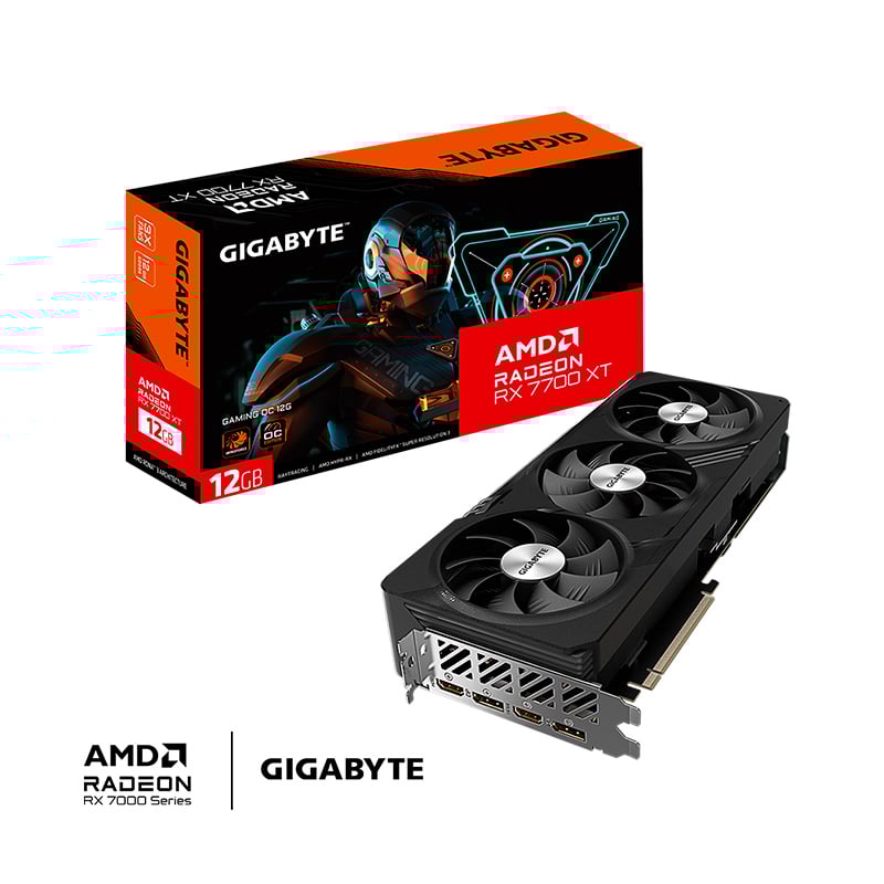 PLACA DE VIDEO GIGABYTE AMD RADEON RX 7700 XT GAMING OC 12GB GDDR6