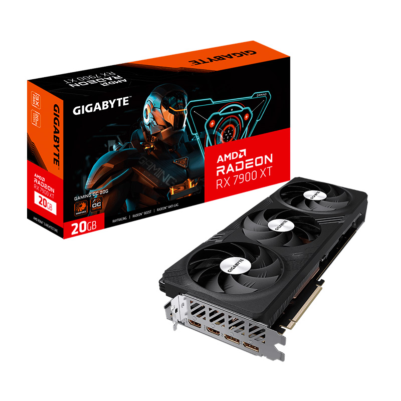 PLACA DE VIDEO AMD RADEON GIGABYTE RX 7900 XT GAMING OC 20GB GDDR6