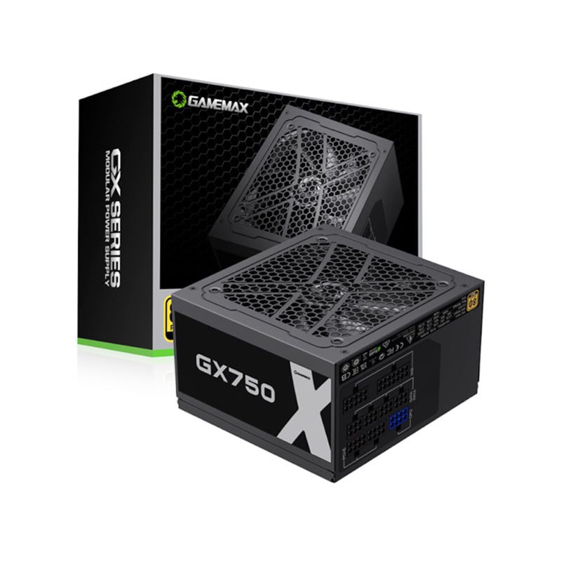 FUENTE 750W GAMEMAX GX-750-M 80 PLUS GOLD MODULAR