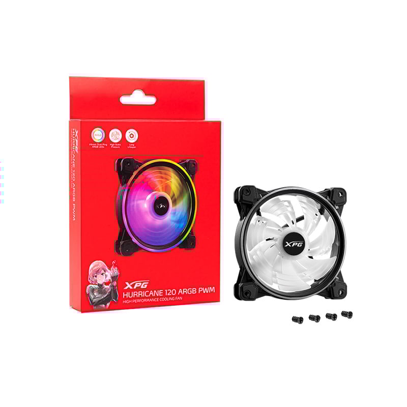 FAN COOLER ADATA XPG HURRICANE 120MM ARGB BLACK