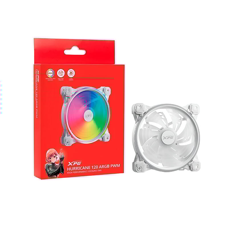 FAN COOLER ADATA XPG HURRICANE 120MM ARGB WHITE