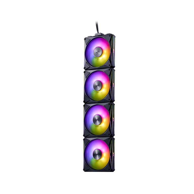 FAN ADATA XPG PWM HURRICANE MAG 120MM ARGB PACK X4 BLACK