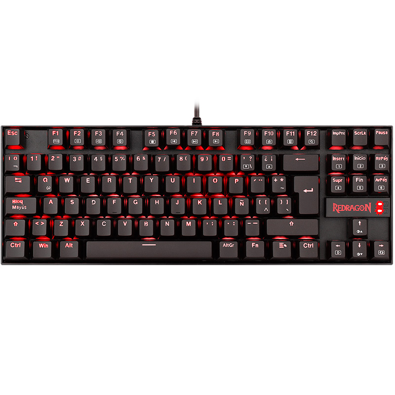TECLADO MECANICO REDRAGON KUMARA K552 ES BLACK SWITCHES BLUE