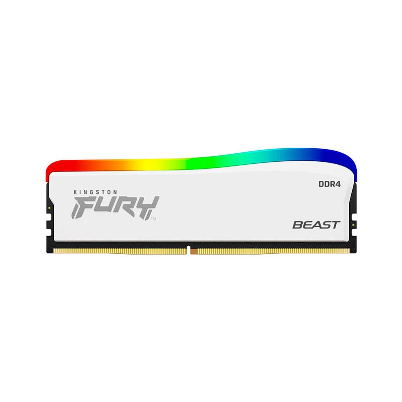 MEMORIA RAM KINGSTON FURY BEAST RGB WHITE 16GB 3200 MHZ DDR4