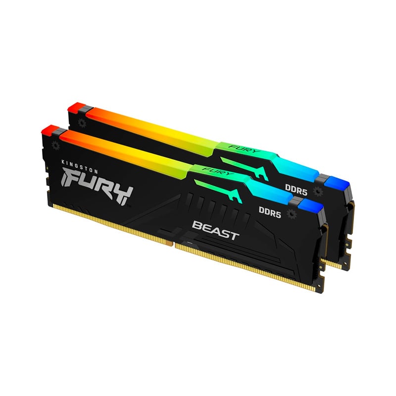 MEMORIA RAM KINGSTON FURY BEAST RGB 32GB (2X16GB) 5200 MHZ DDR5