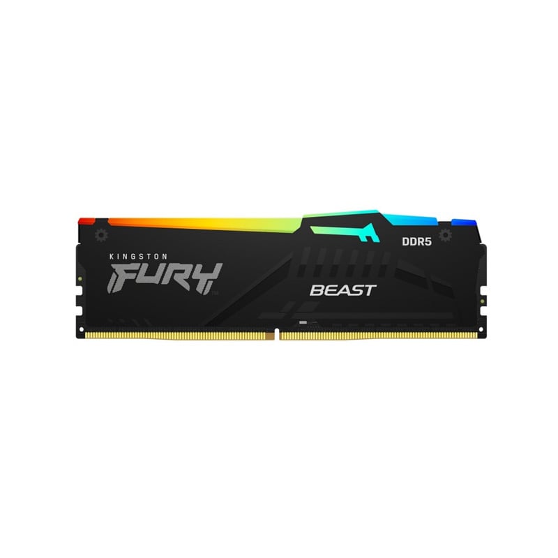 MEMORIA RAM KINGSTON FURY BEAST RGB 32GB 5600 MHZ DDR5 CL36 BLACK - AMD EXPO