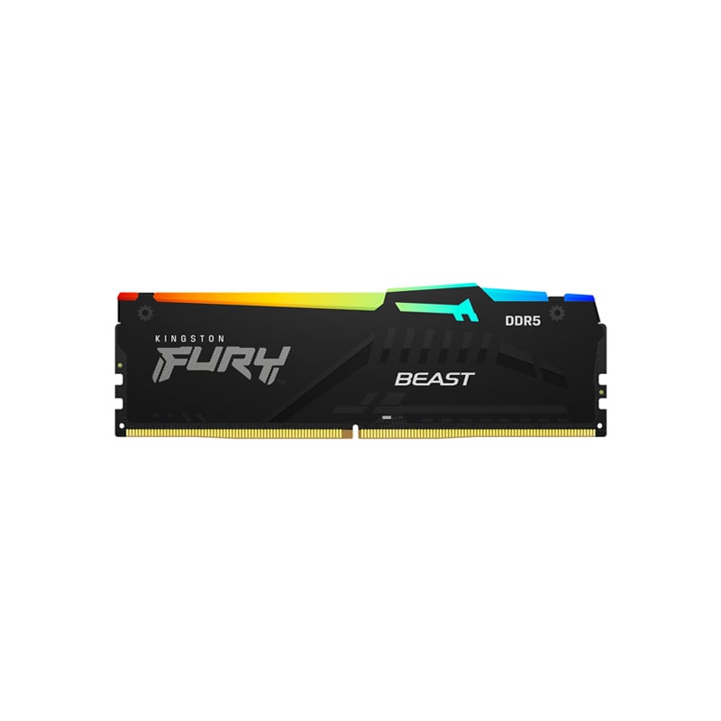 MEMORIA RAM KINGSTON FURY BEAST 8GB RGB 5600 MHZ CL36 DDR5 BLACK - AMD EXPO