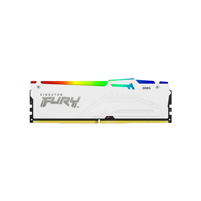 MEMORIA RAM KINGSTON FURY BEAST RGB 16GB 5600 MHZ DDR5 WHITE - AMD EXPO