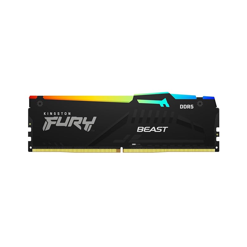 MEMORIA RAM KINGSTON FURY BEAST RGB 8GB 6000 MHZ DDR5 CL36 - AMD EXPO - INTEL XMP