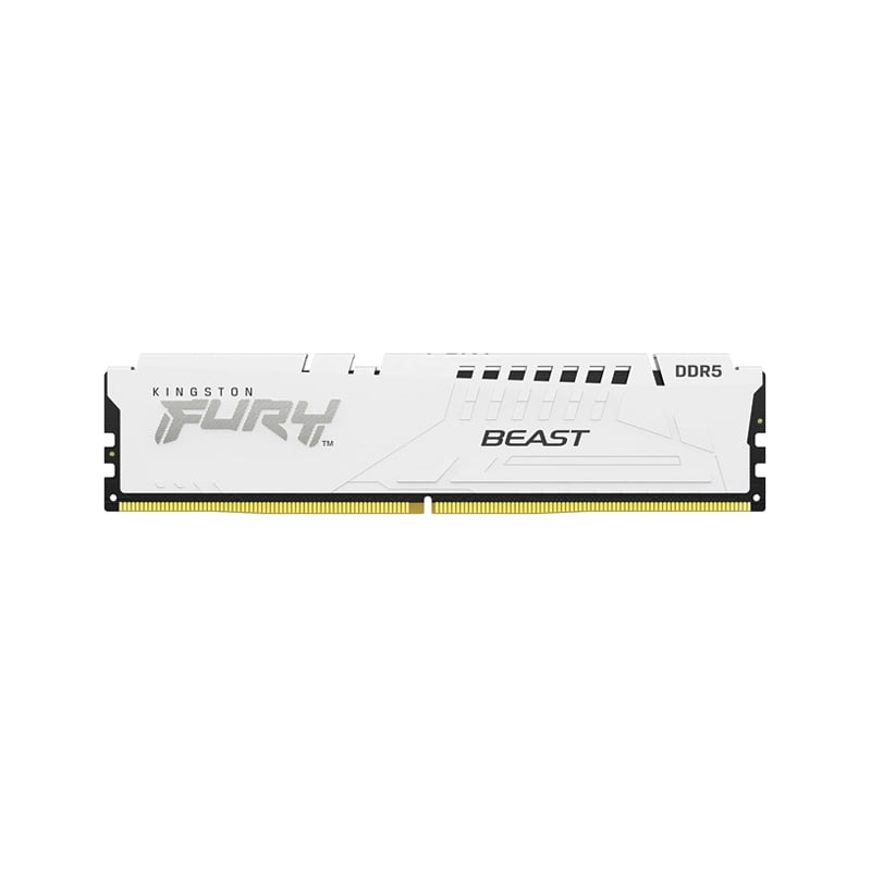 MEMORIA RAM KINGSTON FURY BEAST 16GB 6800 MHZ DDR5 WHITE - AMD EXPO & XMP INTEL