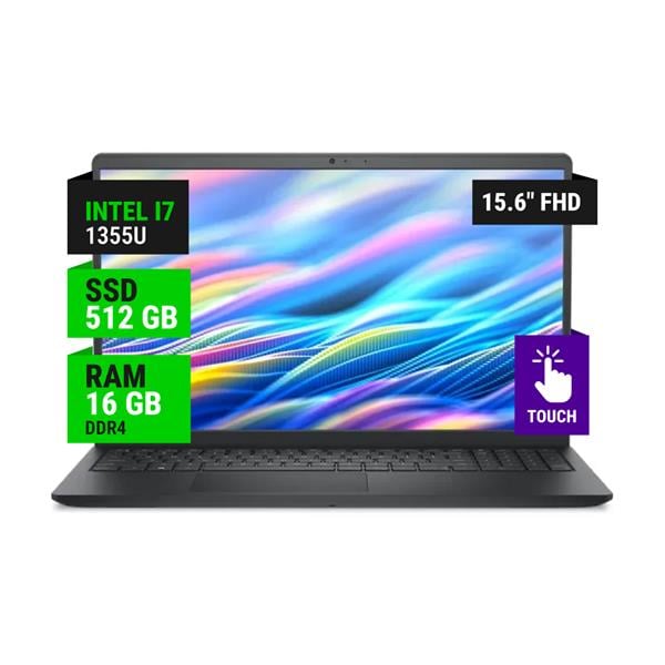 Notebook Dell Ldc15250-7427 15,6" Intel I7 1355u 16gb Ram 512gb Ssd - Carbon Black