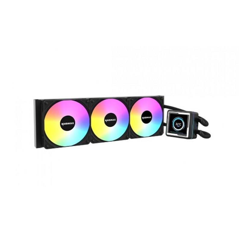 CPU WATER COOLER RAIDMAX LM360BK RGB LCD DISPLAY BLACK