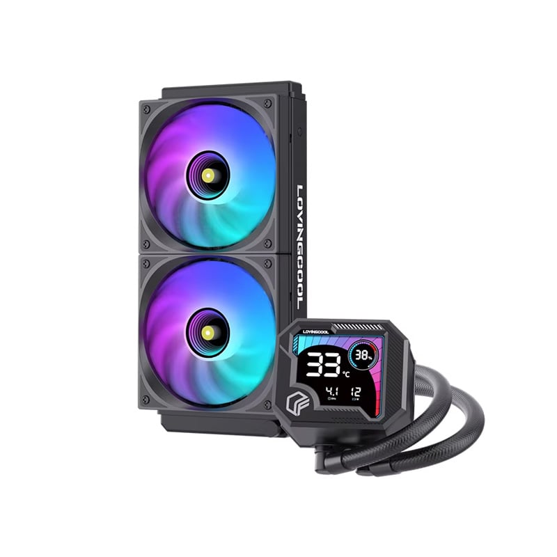 CPU WATER COOLER LOVINGCOOL 240MM AK-B240-03 - ARGB - BLACK