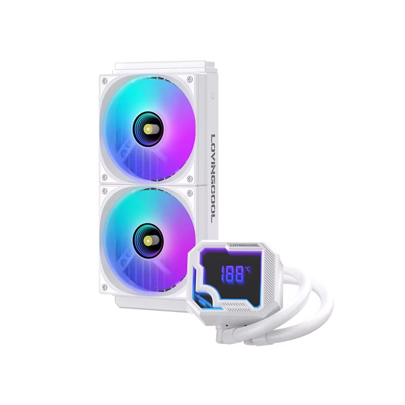 CPU WATER COOLER LOVINGCOOL 240MM AK-W240-03 - ARGB - WHITE