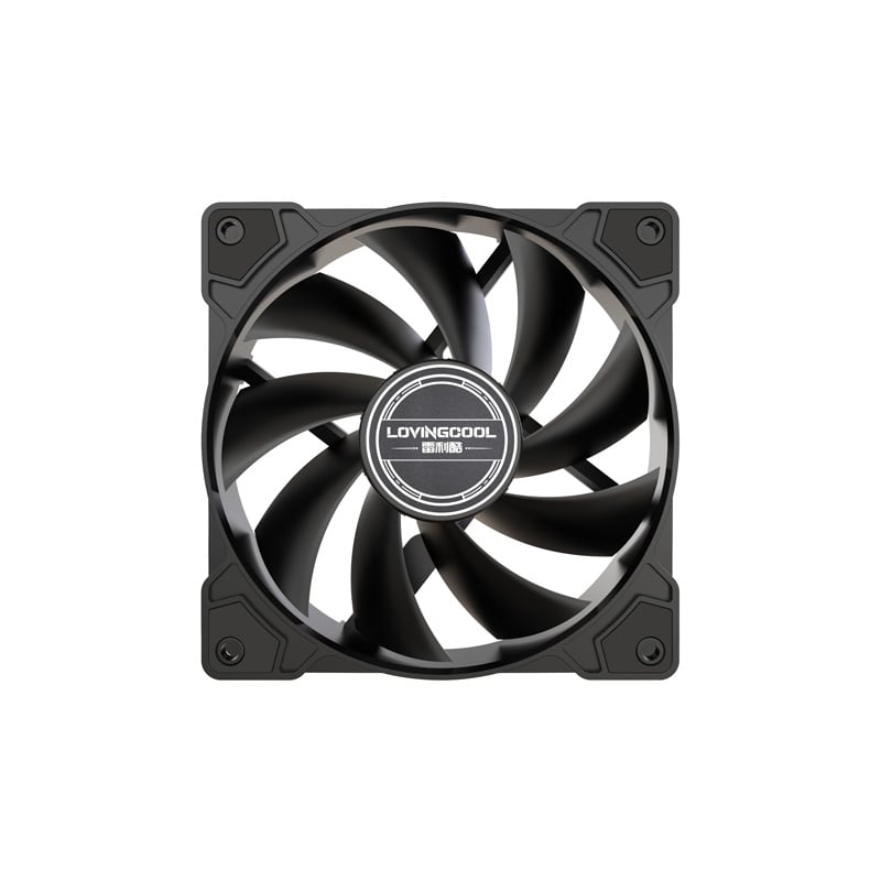 FAN COOLER 120MM LOVINGCOOL DZJTK-120-LOGO - BLACK