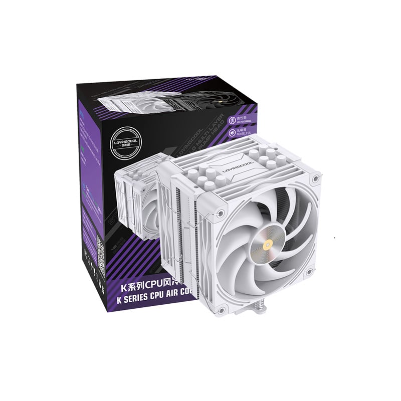 CPU COOLER LOVINGCOOL LC-K6000W - PWM - WHITE