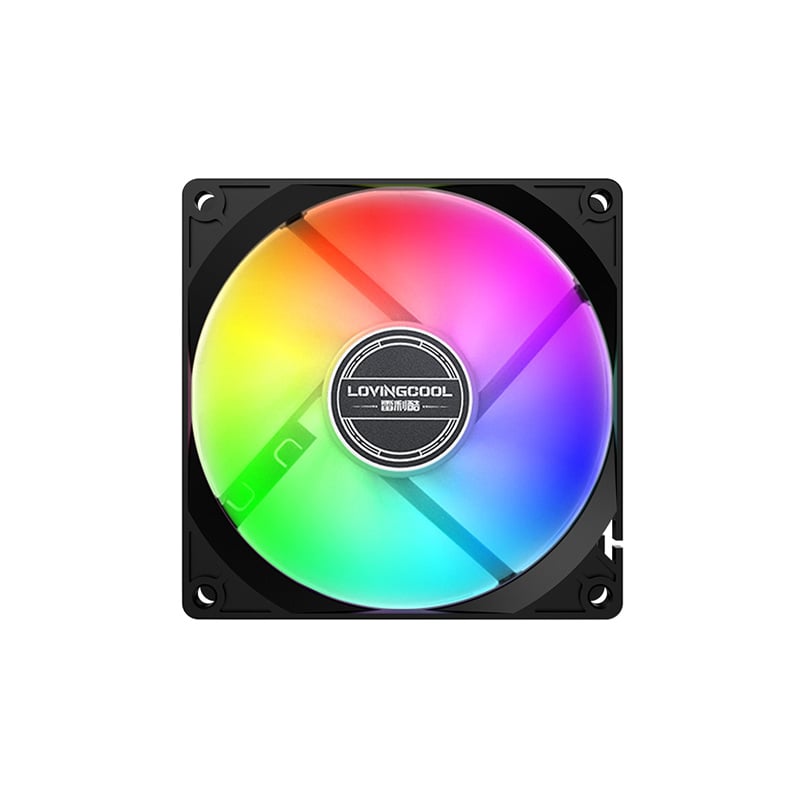 OUTLET FAN COOLER 120MM LOVINGCOOL PKK-120-LOGO PWM ARGB - BLACK