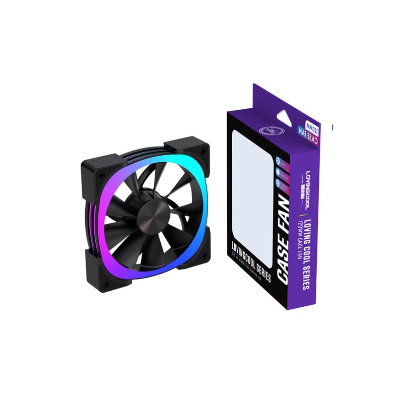 FAN COOLER 120MM LOVINGCOOL YQ-120-CD PWM ARGB - BLACK