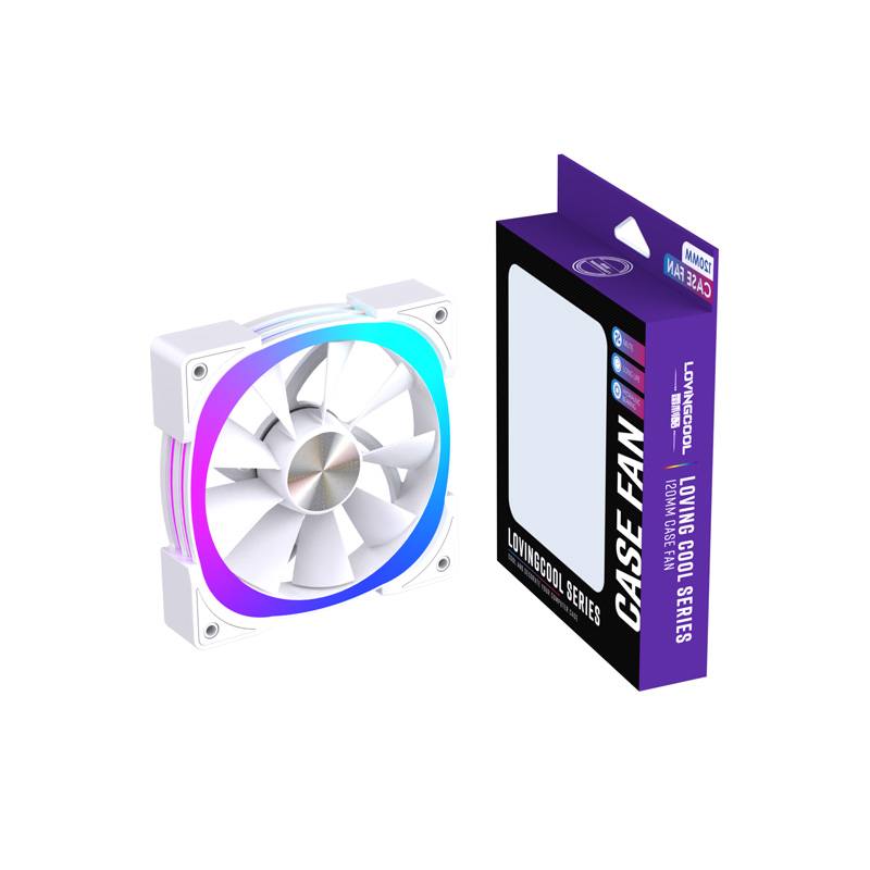 FAN COOLER 120MM LOVINGCOOL YQ-120-CD PWM ARGB - WHITE