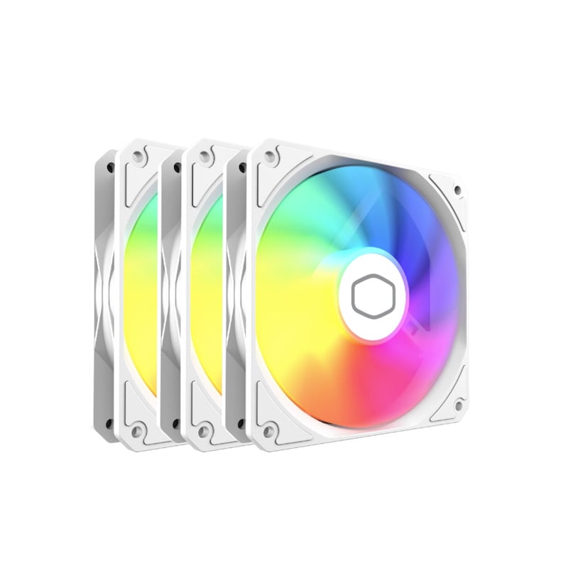 FAN COOLER 120MM COOLER MASTER MASTERFAN MF120 LITE ARGB PACK X3 - WHITE
