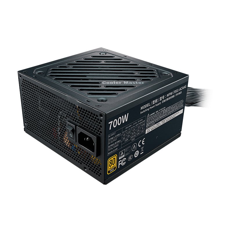 FUENTE 700W COOLER MASTER G700 80 PLUS GOLD - NO INCLUYE CABLE POWER