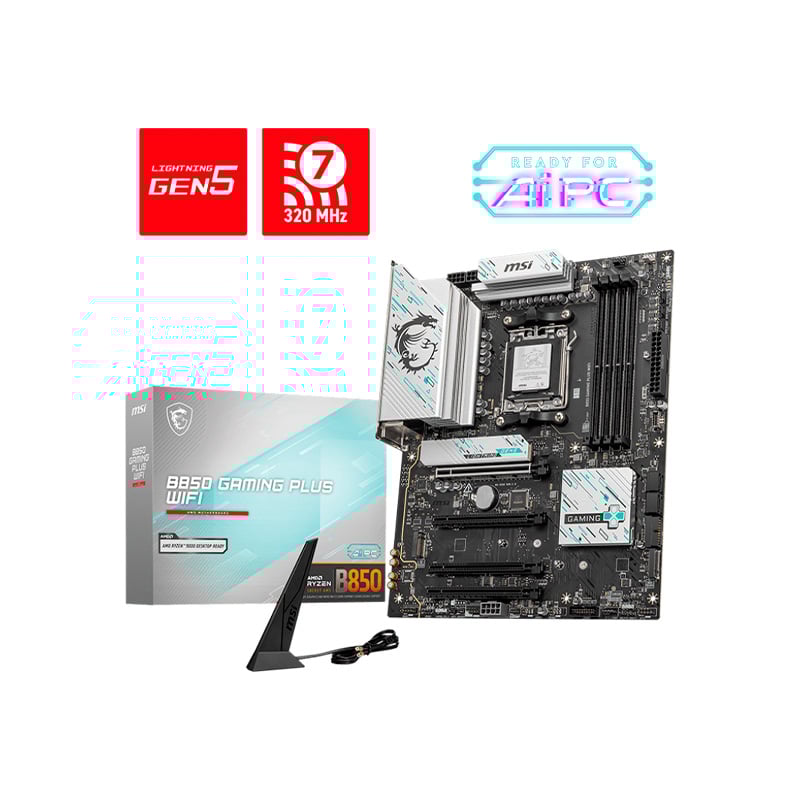 MOTHERBOARD MSI B850 GAMING PLUS WIFI DDR5 AM5