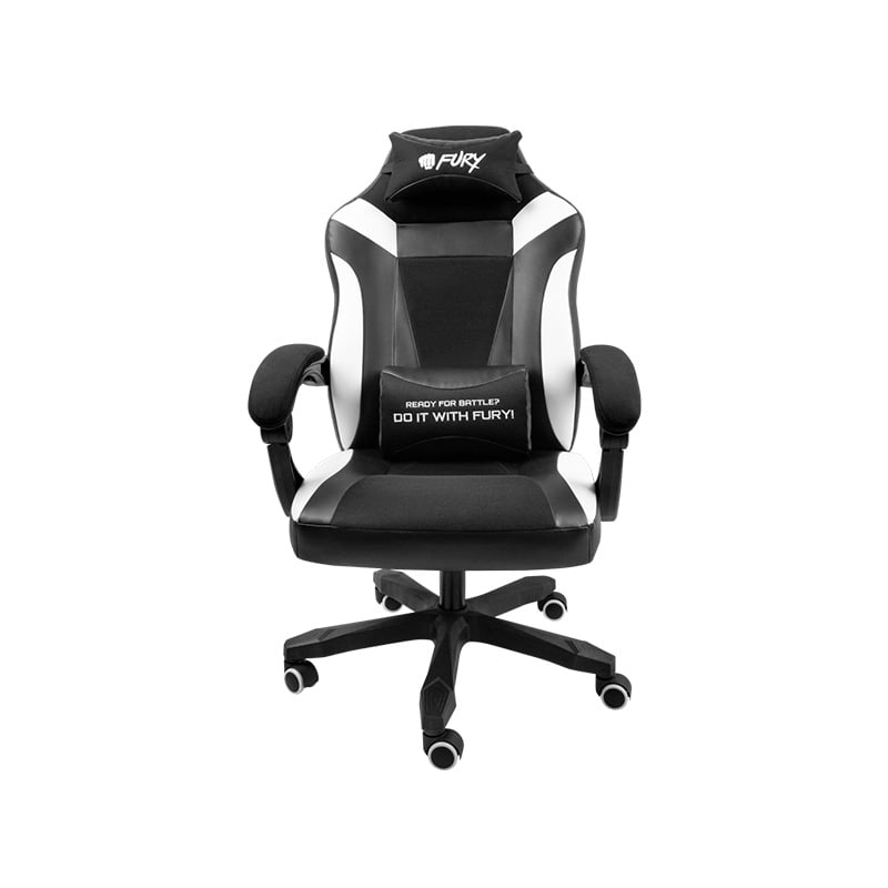 SILLA GAMER FURY AVENGER M+ BLACK-WHITE