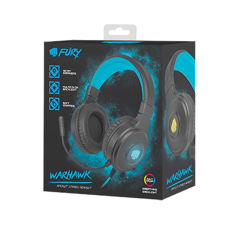 OUTLET - AURICULAR FURY WARHAWK RGB BLACK - BLUE