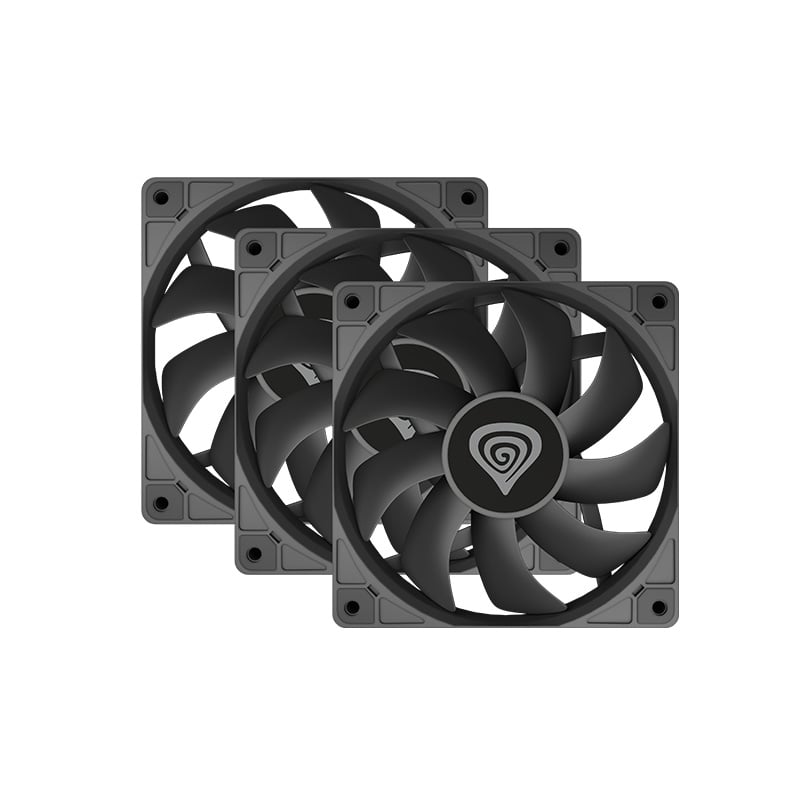 FAN COOLER 120MM GENESIS OXAL BLACK PACK X3