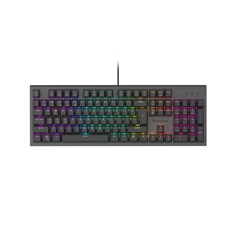 TECLADO MECANICO GENESIS THOR 303 BLACK RGB SWITCH RED - US
