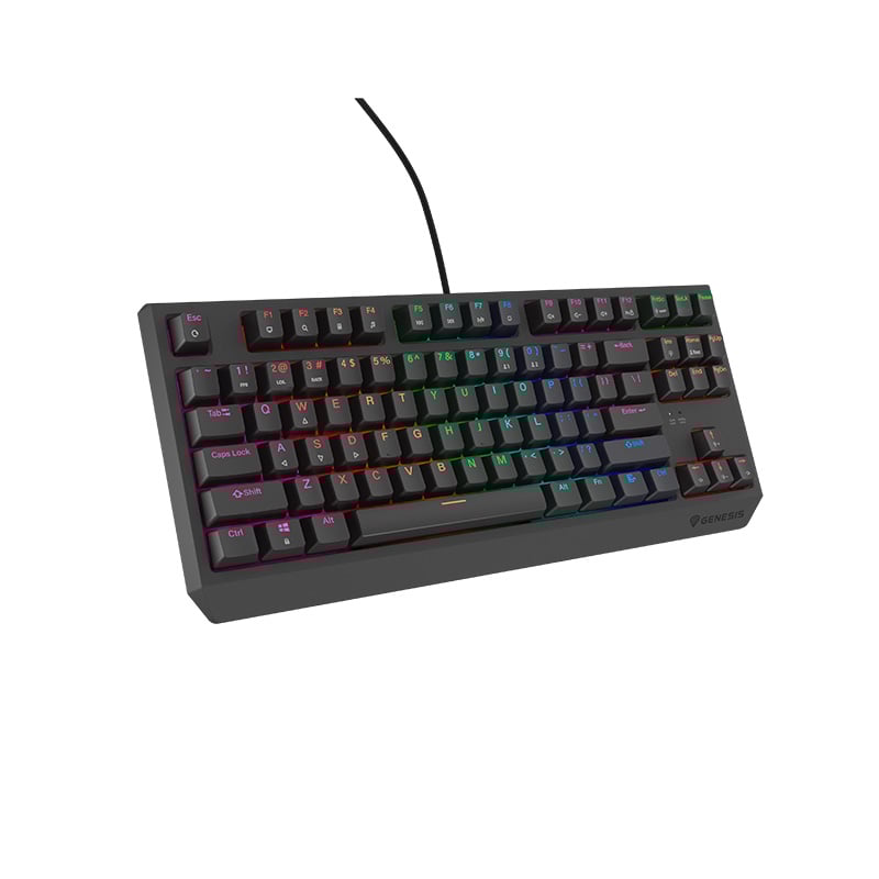 TECLADO MECANICO GENESIS THOR 230 TKL LITE RGB SWITCH RED