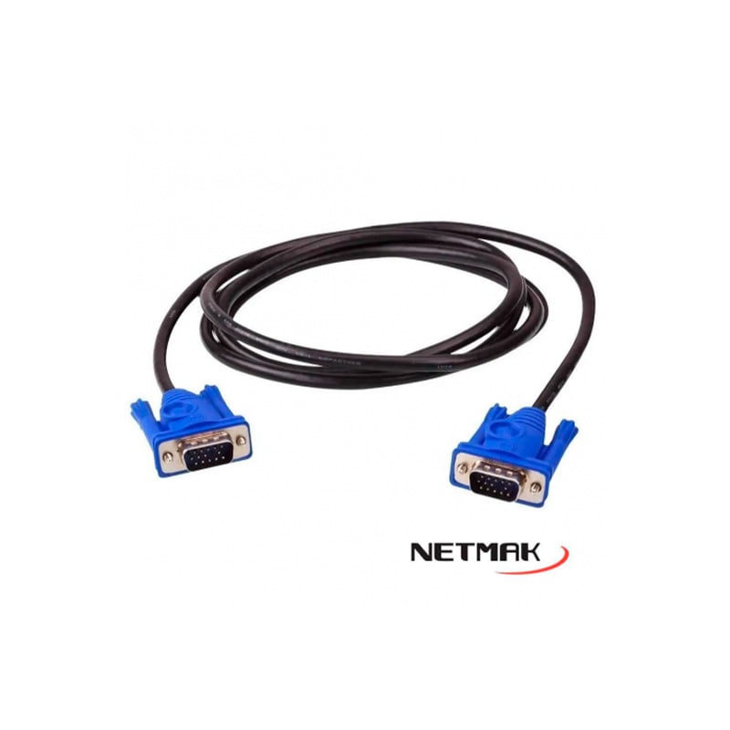 CABLE VGA NETMAK C18 3MTS M/M
