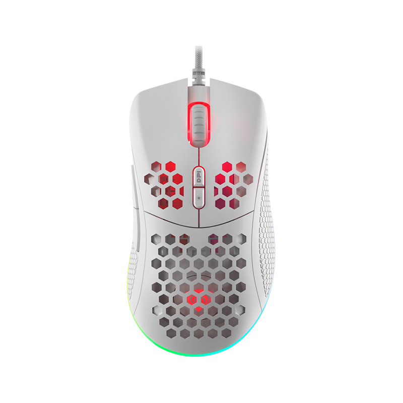 MOUSE GENESIS KRYPTON 550 RGB ULTRA LIVIANO WHITE