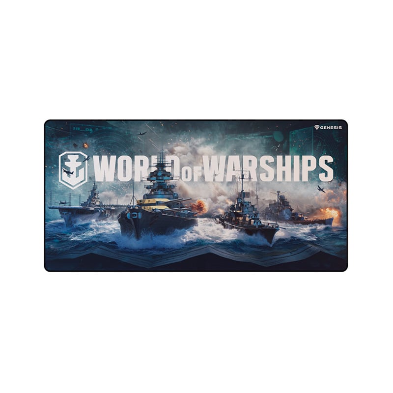 MOUSE PAD GENESIS CARBON 500 MAXI XL WOWS ARMADA (TRAE CODIGO DE REGALO PARA WORLD OF WARSHIPS)