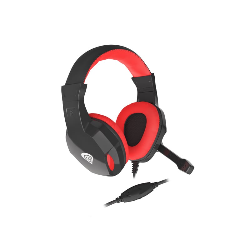 AURICULAR GENESIS ARGON 110 - C/ MICRÓFONO - BLACK & RED