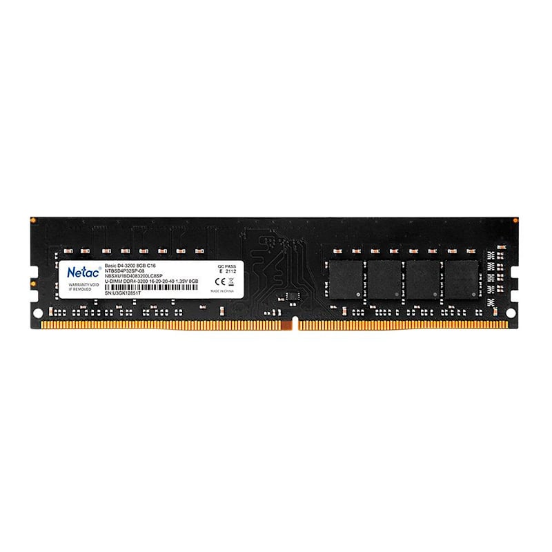 MEMORIA RAM NETAC BASIC 8GB 3200 MHZ DDR4